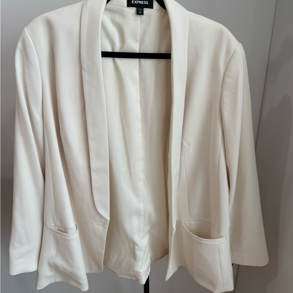 Express Women's Ivory Blazer